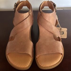 Born Leather Gladiator Sandals, Size 8M